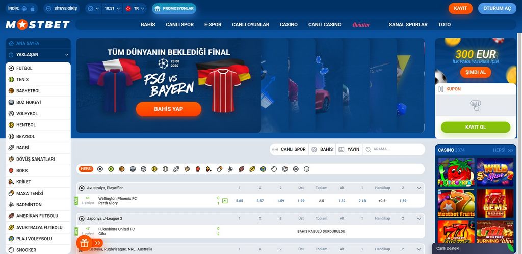 Kod kuponu MostBet
