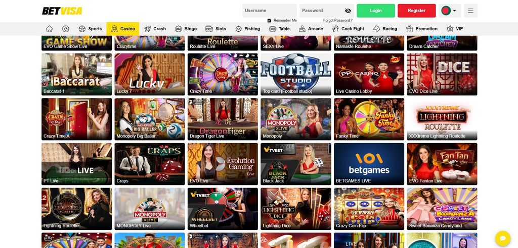 Different Variants of Sports Betting Games in Betvisa