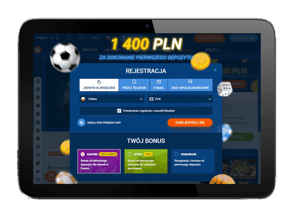 قم بالتسجيل في موقع الإنترنت الرسمي MostBet