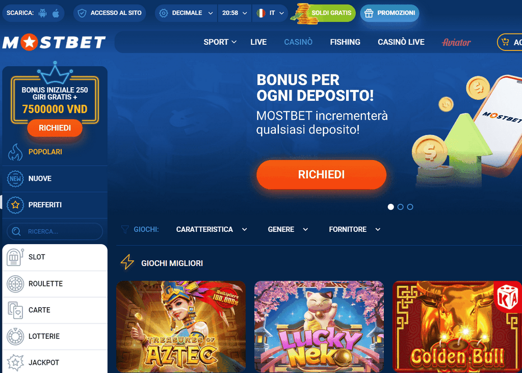 Скачайте сайт казино Mostbet: и наслаждайтесь азартными играми во время путешествий