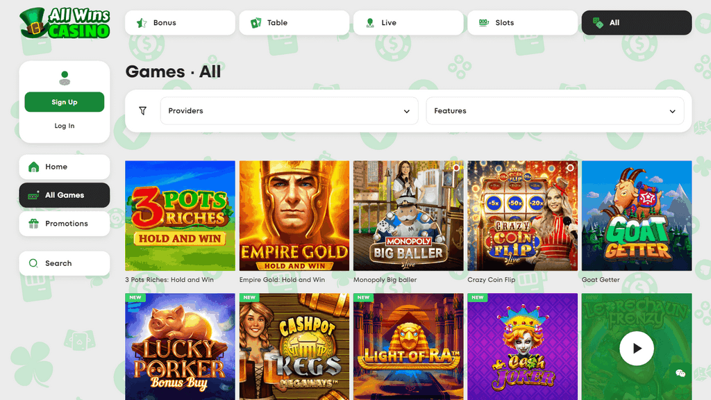 All Wins Gambling enterprise