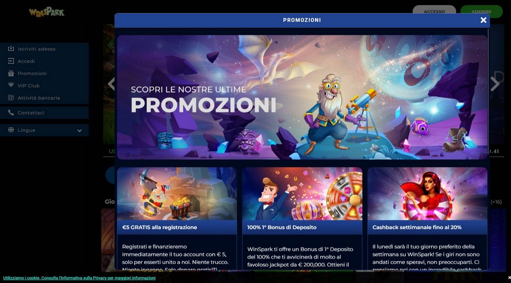 Sito di Winspark Casino